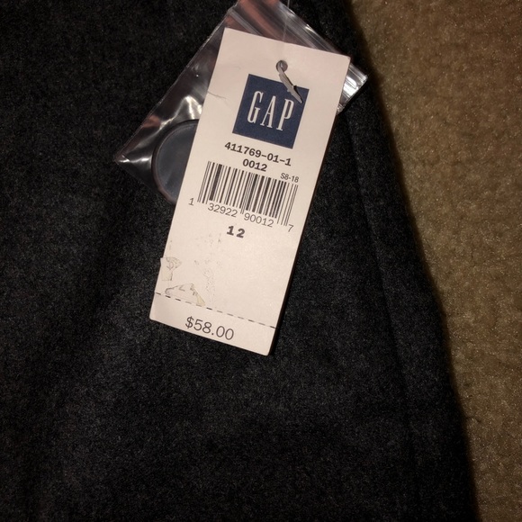 NWT GAP GREY WOOL SKIRT SIZE 12 - Picture 4 of 6